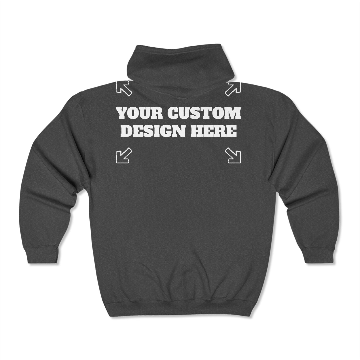 MAKE YOUR CUSTOMS Unisex Full Zip Hooded Sweatshirt