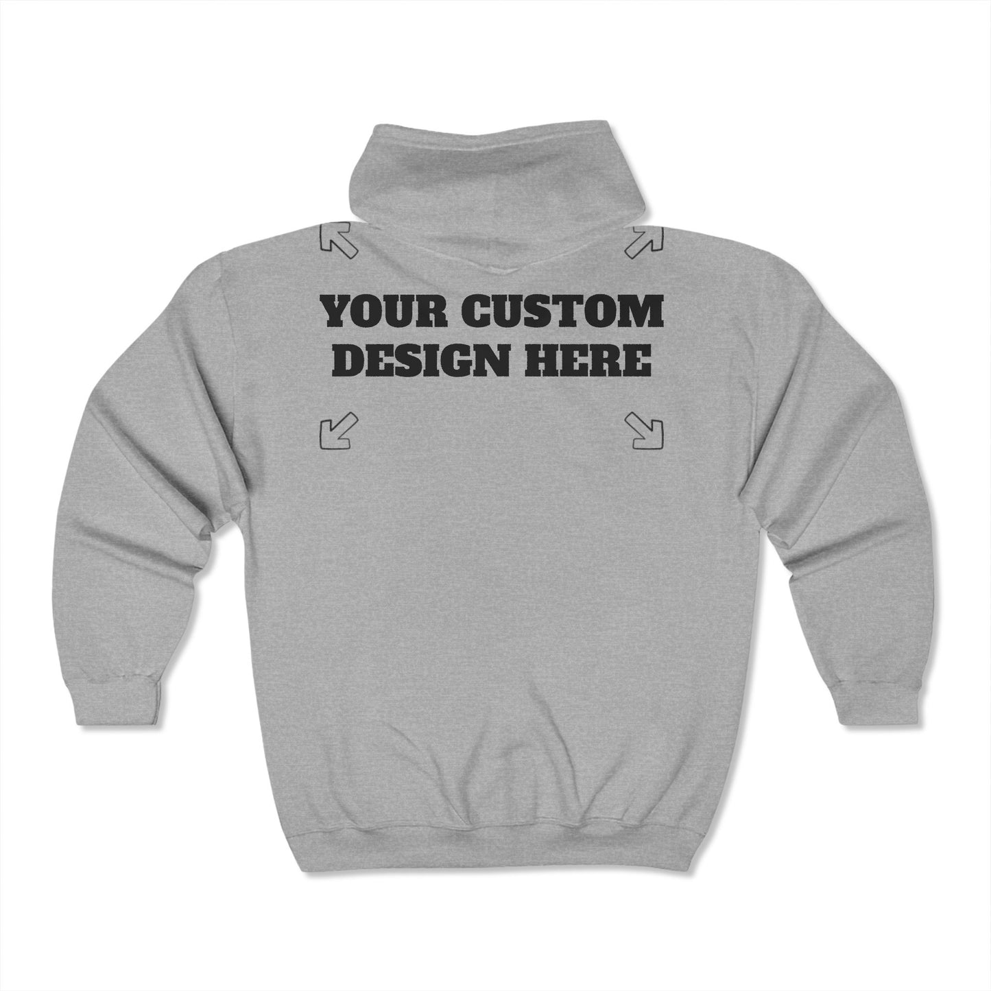 MAKE YOUR CUSTOMS Unisex Full Zip Hooded Sweatshirt