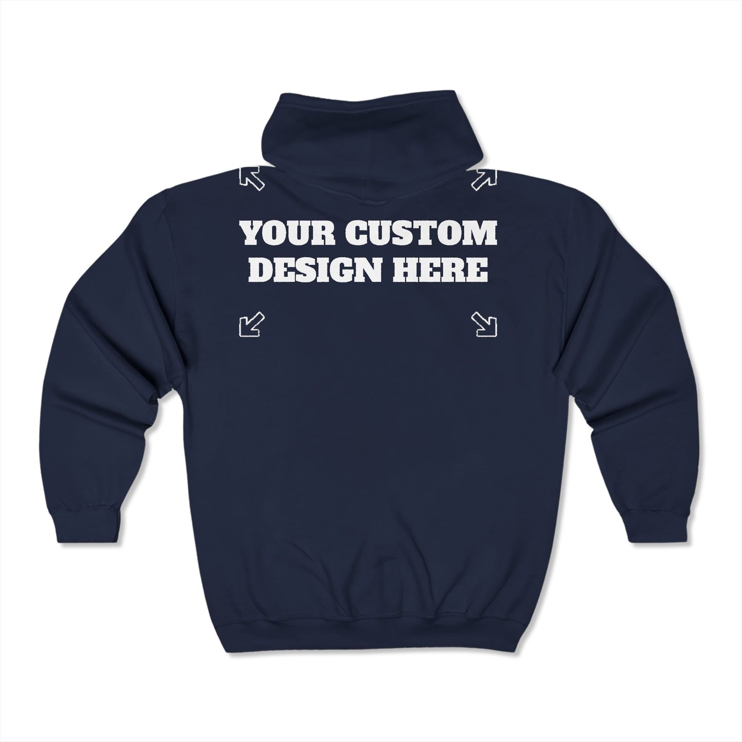 MAKE YOUR CUSTOMS Unisex Full Zip Hooded Sweatshirt